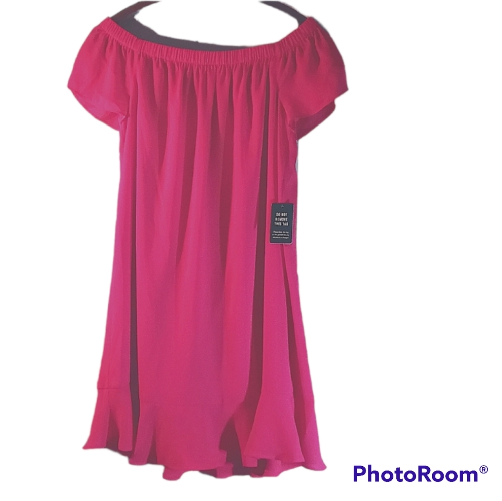 2/$20 H&M off shoulder pink baby doll  dress